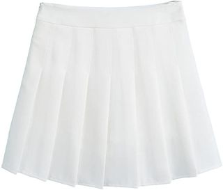 Hoerev + Short High Waist Pleated Skater Tennis School Skirt