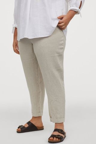 H&M + H&M+ Pull-On Linen Pants
