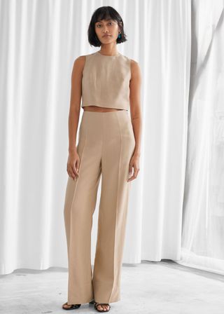 & Other Stories + Wide Lyocell Blend Trousers