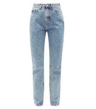 Ganni + Washed-Denim Boyfriend Jeans