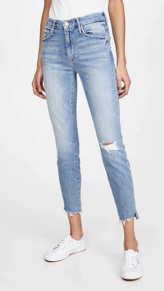 Mother + The Looker Ankle Step Fray Jeans