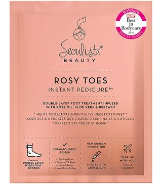 Seoulista Beauty + Rosy Toes Instant Pedicure Foot Mask