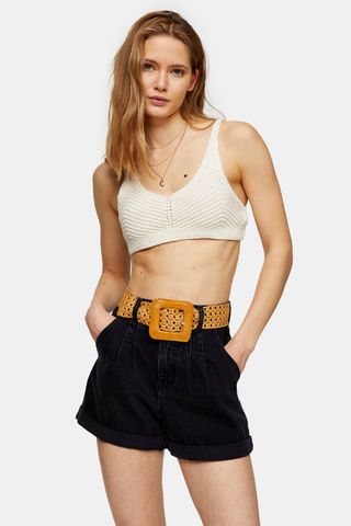 Topshop + Ivory Knitted Bralet