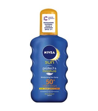 Nivea + Sun Suncream Spray SPF 50+, Protect & Moisture