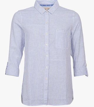Barbour + Beachfront Stripe Cotton Linen Shirt
