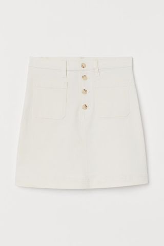 H&M + Cotton Twill Skirt
