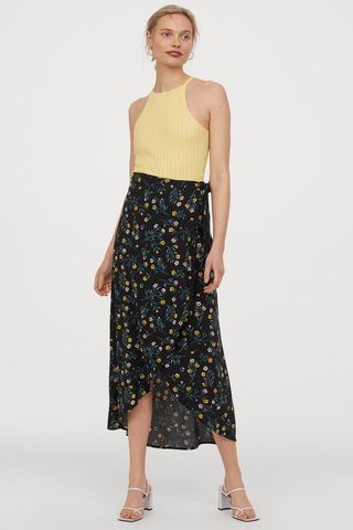 H&M + Wrap-Front Skirt