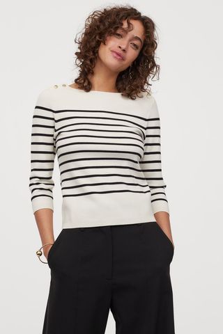 H&M + Boat-Neck Sweater