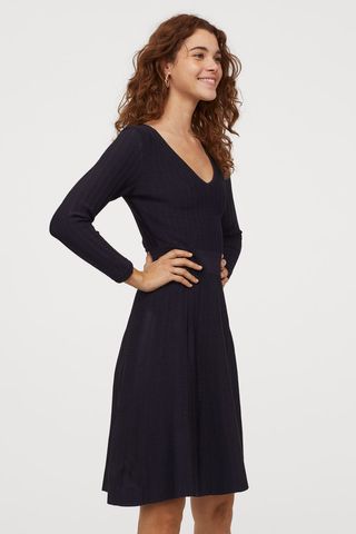 H&M + Knit Viscose-Blend Dress