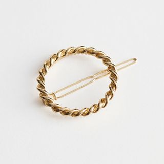 & Other Stories + Rope Chain Circle Hair Clip