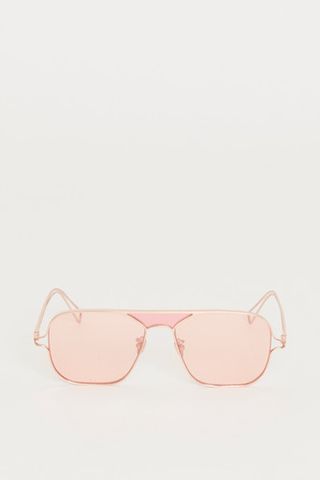 Rejina Pyo X Projekt Produkt + Orange and Pink Tinted Aviator Sunglasses