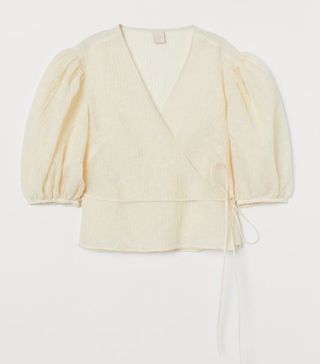 H&M + Crinkle Wrapover Blouse