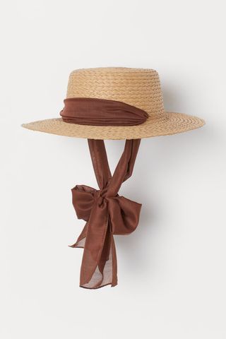 H&M + Chin-Tie Straw Hat