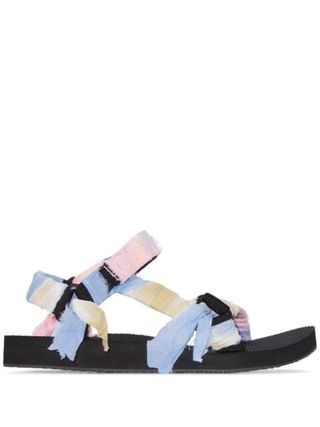 Arizona Love + Panelled Knotted Flat Sandals