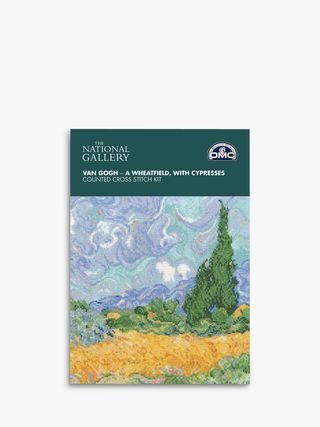 National Gallery + Dmc Van Gogh a Wheatfield Cross Stitch Kit