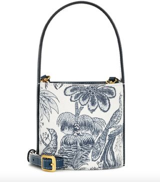 Staud + Bissett Mini Floral Bucket Bag
