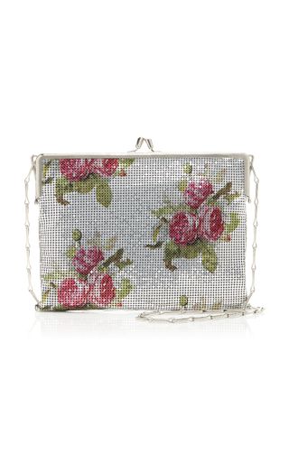 Paco Rabanne + Pixel 69 Floral-Print Chainmail Bag