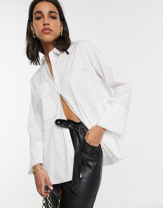 ASOS + Oversized White Shirt