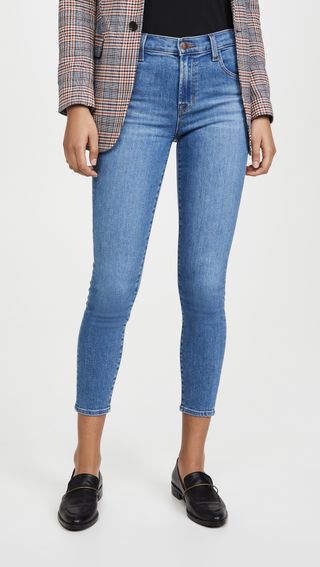 J Brand + Alana High Rise Crop Skinny Jeans