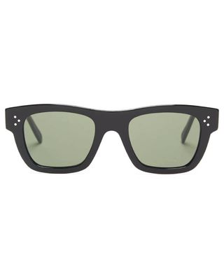 Celine Eyewear + Square Acetate Sunglasses