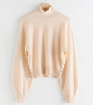 & Other Stories + Cashmere Puff Sleeve Turtleneck