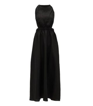 SIR + Alena Open-Back Linen Midi Dress