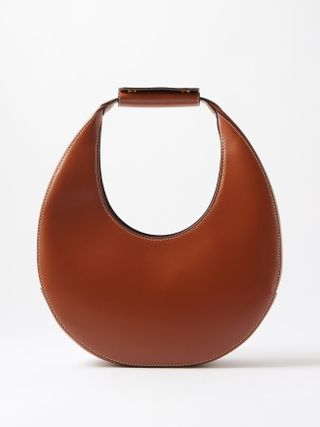 Staud + Moon Small Leather Shoulder Bag