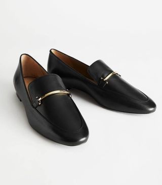 & Other Stories + Smooth Leather Buckle Loafers