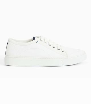 Kin + Eaden Canvas Lace Up Trainers in White