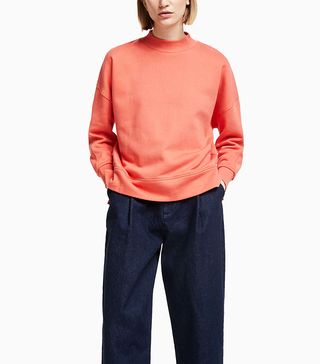 Kin + Panelled Back Sweatshirt in Pink