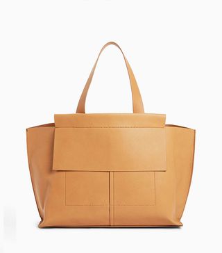 Kin + Triple Compartment Tote Bag in Camel