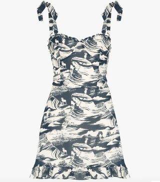 Reformation + Christine Printed Ruffled Dress | Browns