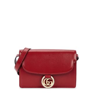 Gucci + Gg Ring Small Leather Cross-Body Bag