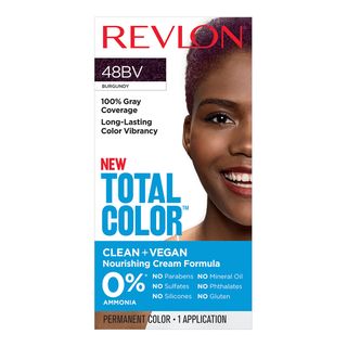 Revlon + Total Color Hair Color, Clean and Vegan, 100% Gray Coverage Hair Dye
