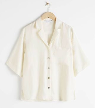 & Other Stories + Cupro Blend Relaxed Fit Shirt