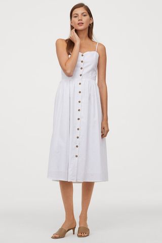 H&M + Linen-Blend Dress