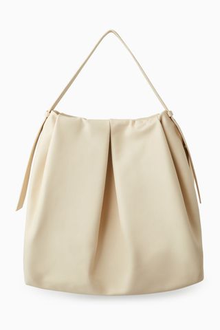 COS + Oversized Leather Shoulder Bag