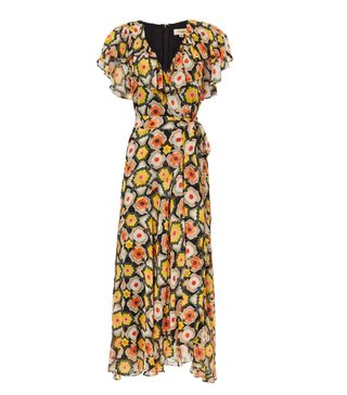 Temperley London + Crochet Print Wrap Dress