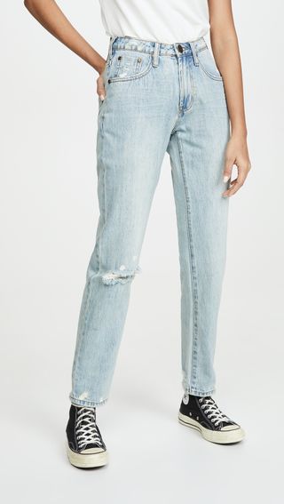 One Teaspoon + Awesome Baggies High Waist Straight Leg Jeans