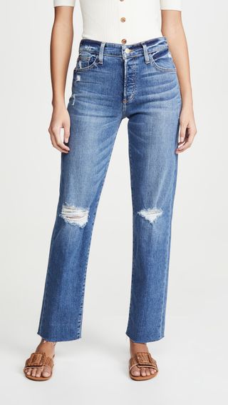 Joe's Jeans + The Niki Boyfriend Jeans With Raw Hem