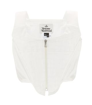 Vivienne Westwood + Zipped Charmeuse Corset Top