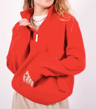 ASOS Marketplace + Vintage Ferre Jumper Sweater Red