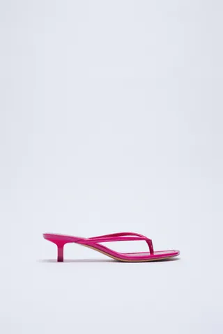 Zara + Kitten Heel Sandals