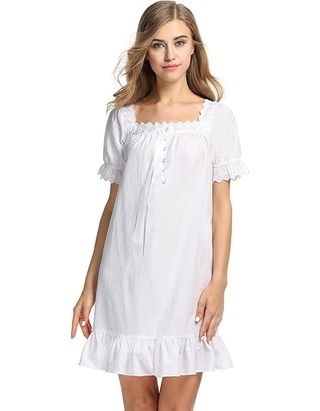 L'Amore + Cotton Victorian Vintage Nightgown