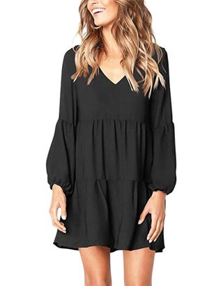 Amorety + Casual Loose Flowy Swing Shift Dresses