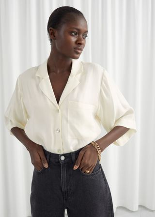 & Other Stories + Cupro Blend Relaxed-Fit Shirt