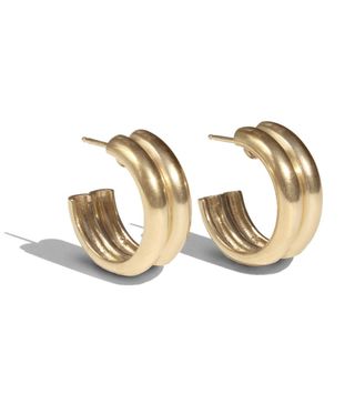 Young Frankk + Varro Gold-Plated Hoop Earrings