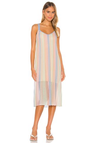 Song of Style + Carousel Dress in Pastel Stripe