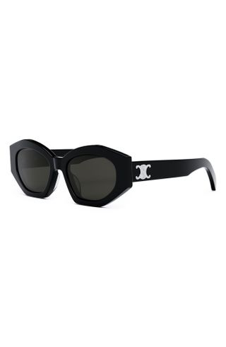 Celine + Triomphe 54mm Cat Eye Sunglasses