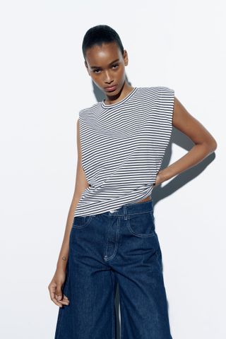 Zara + Striped T-Shirt